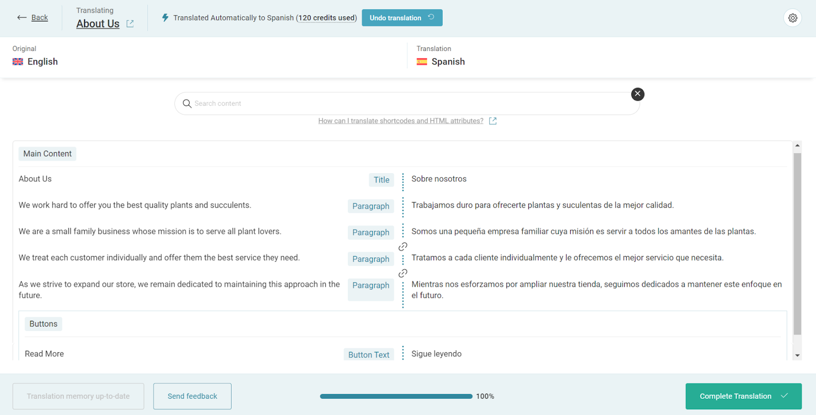 WPML editor for landing pages