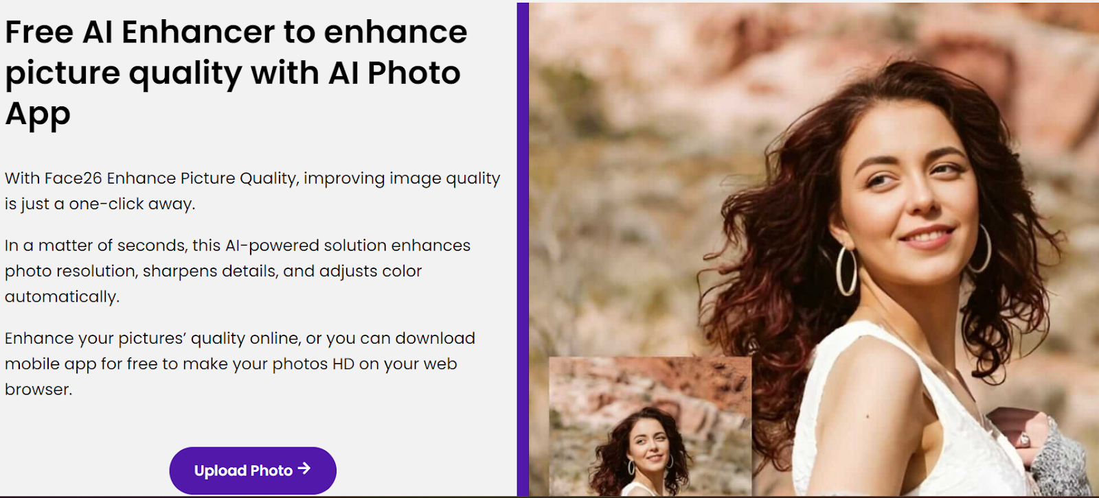 ai photo enhancer tool face26