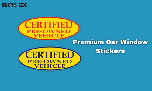 car original window sticker