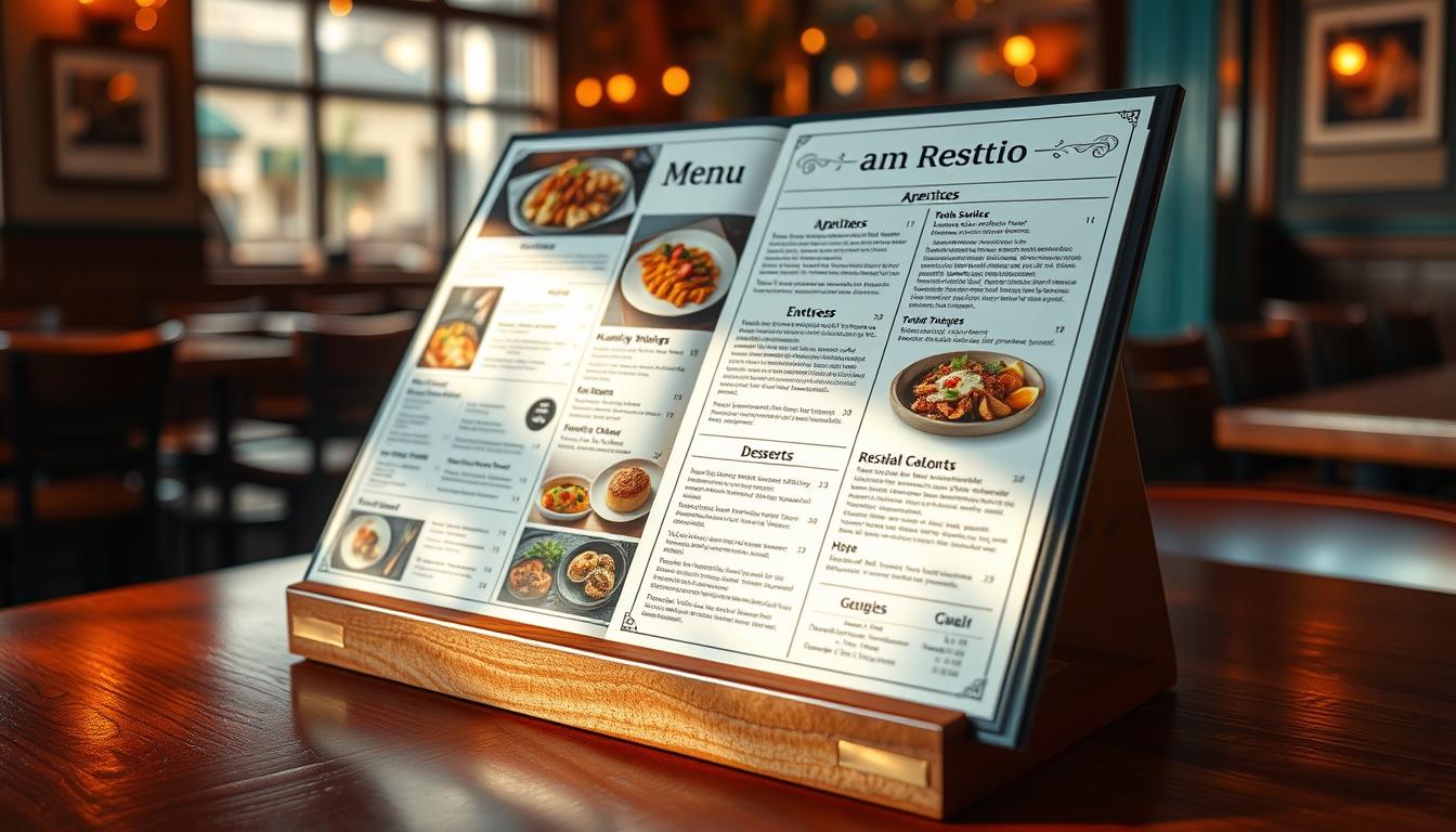 menu display