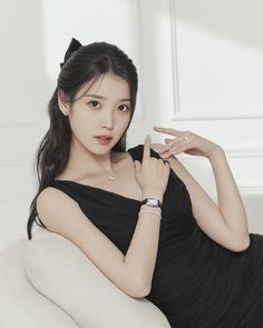 This contains an image of IU radiates her lovely beauty in a new jewelry pictorial