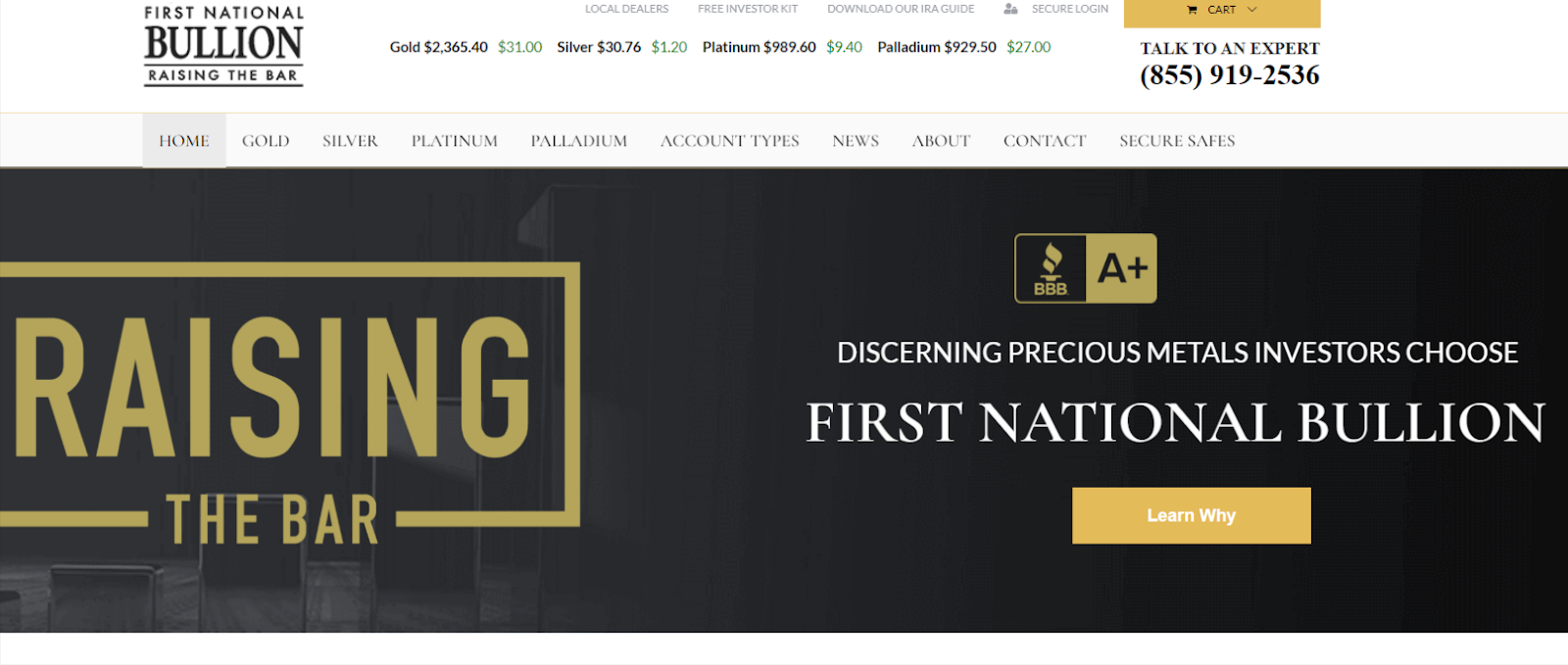 First National Bullion complaints website