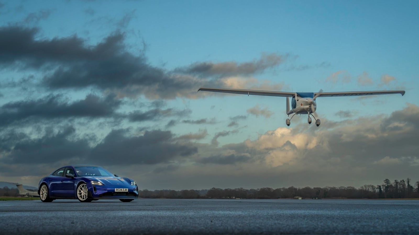 James May and Richard Hammond race a Porsche Taycan Turbo GT versus electric plane