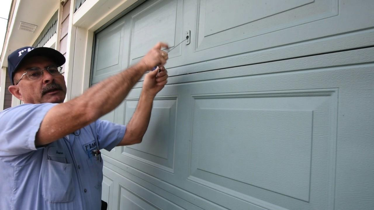 open garage door manually from outside