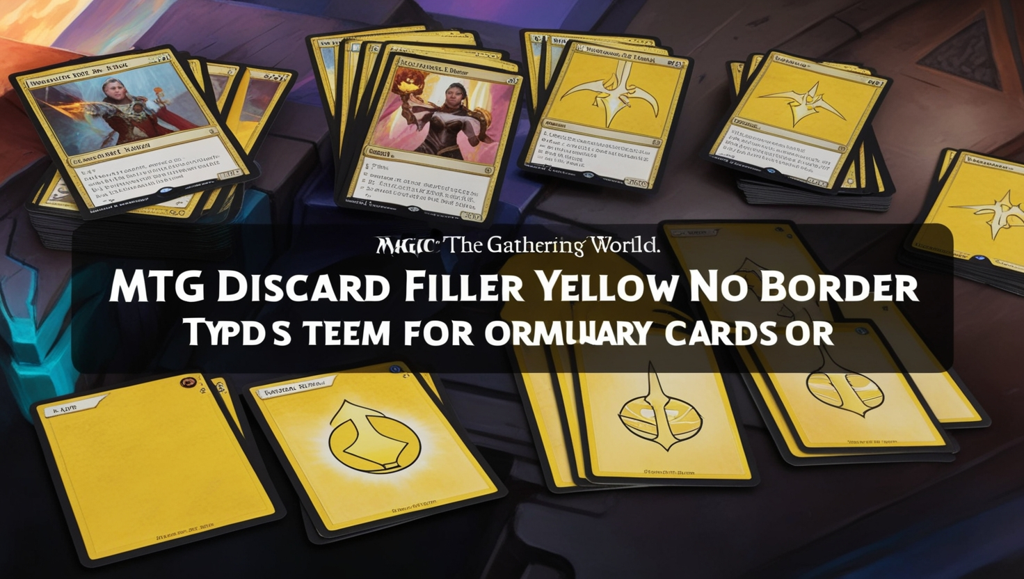 MTG Discard Filler Yellow No Border
