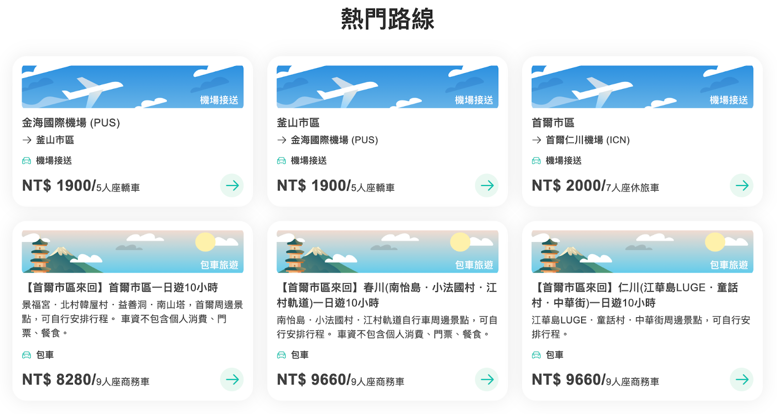 海外熱門路線大公開-韓國