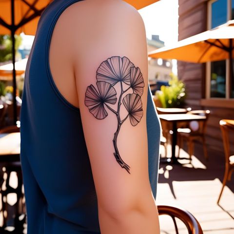 Western Interpretations ginkgo tattoo