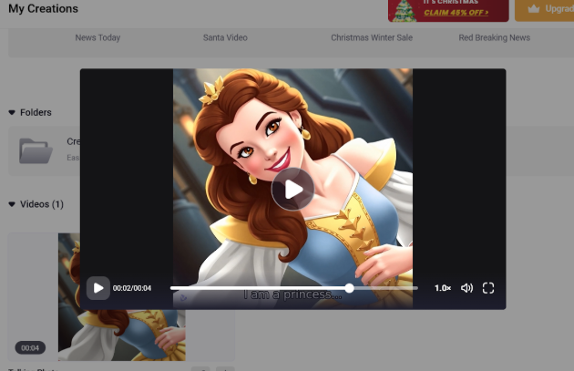 Step 3 of Making Disney Princesses Talking Photo