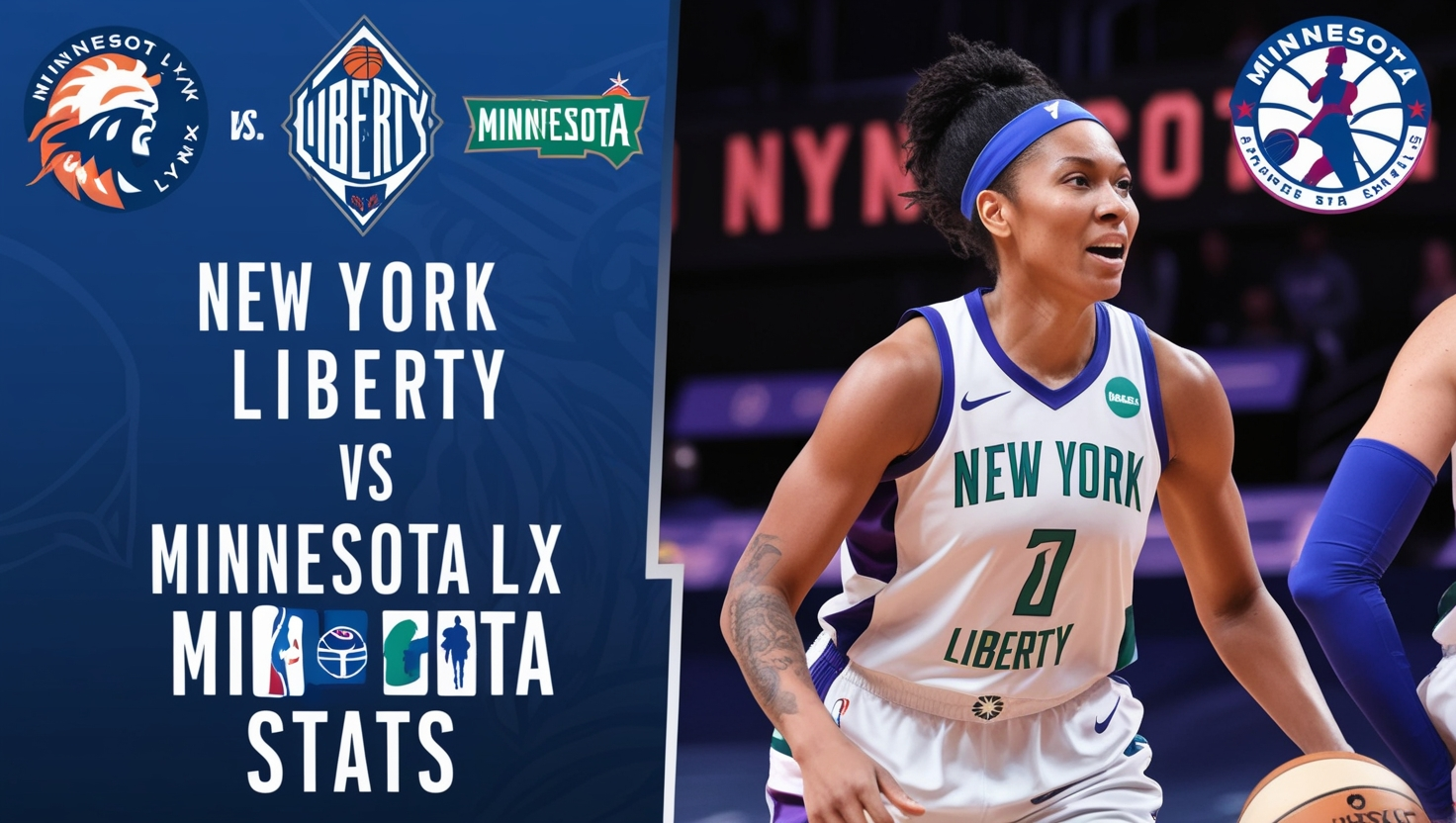 New York Liberty vs Minnesota Lynx Match Player Stats