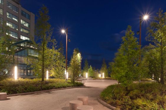 the image displays a DIY solar LED street light