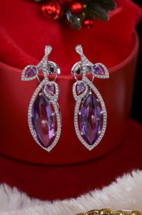 White Gold diamond earrings | CKC Jewellery Store