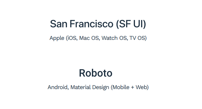 Typography MOBILE DEVICES AND FONTS