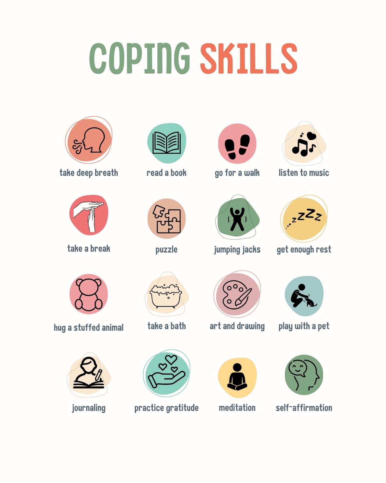 coping skill list