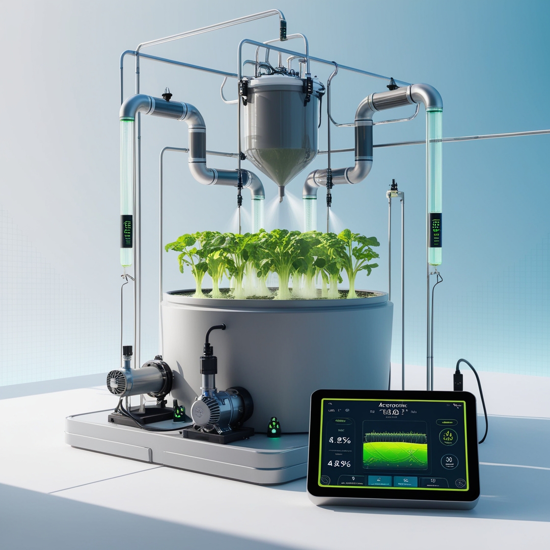 Aeroponics system nutrient management and optimization