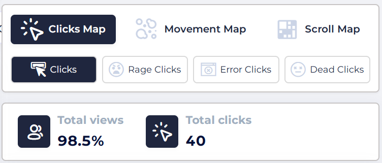 FullSession interactive heatmaps