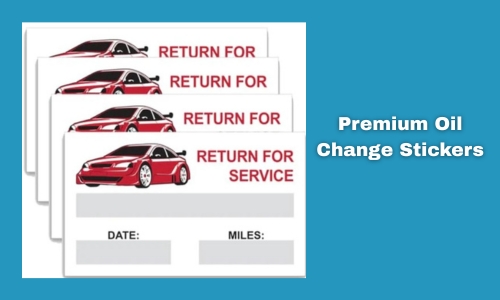 are oil change stickers accurate
