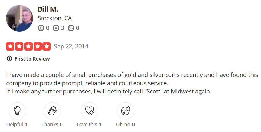 review 2 of Midwest Precious Metals Exchange 