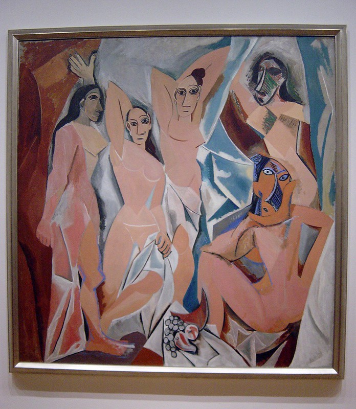 A of five women in the style of cubism