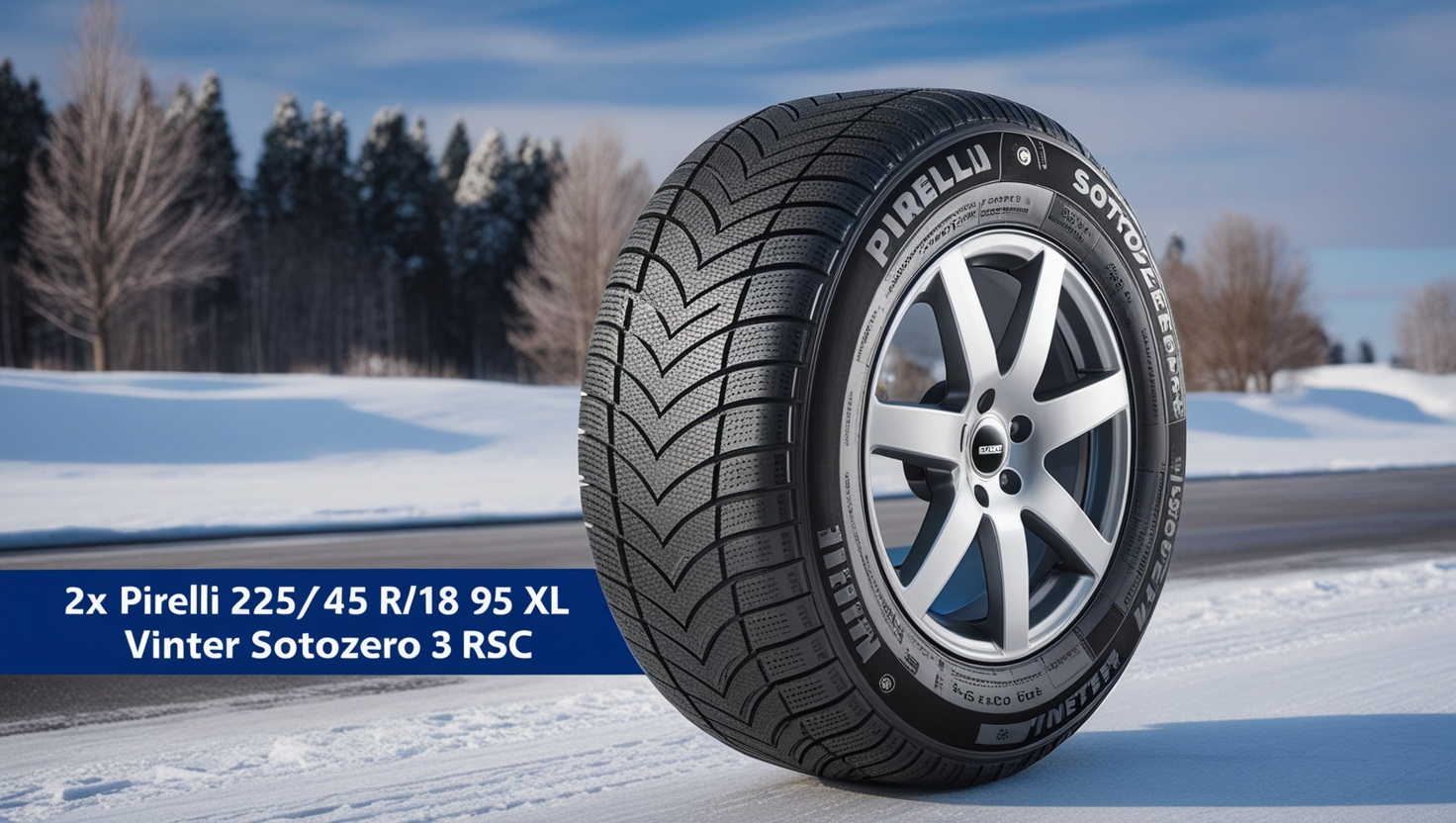 2x Pirelli 225/45 R18 95V XL Vinter Sottozero 3 RSC