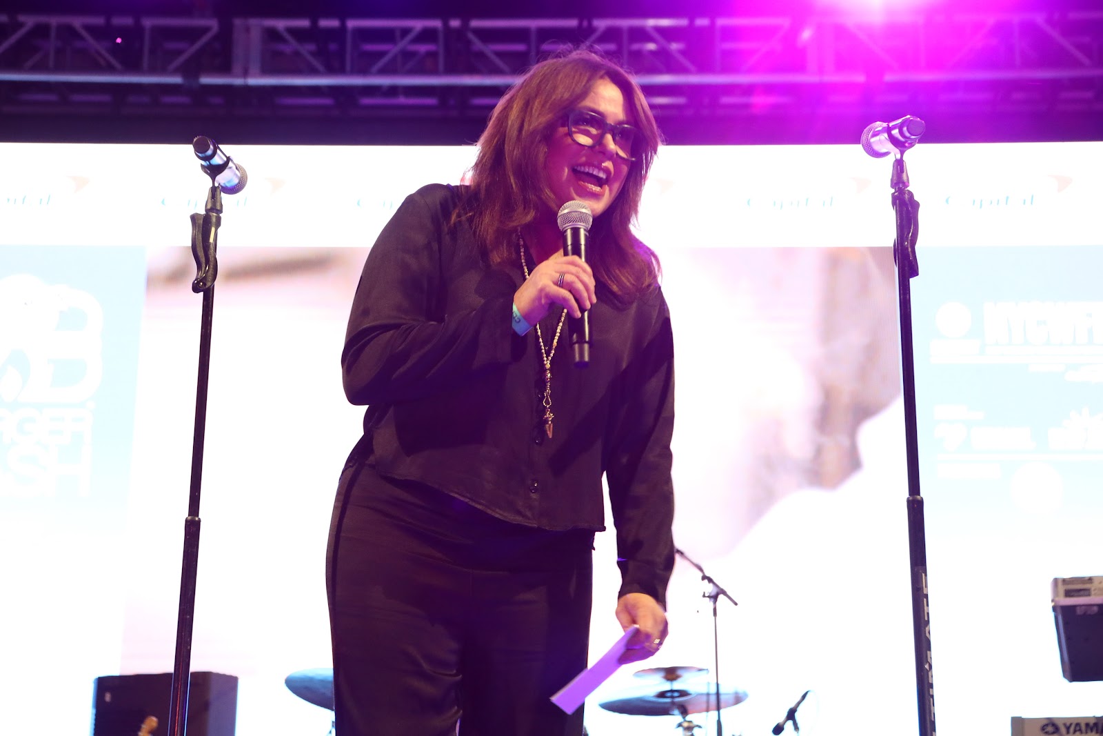 Rachael Ray speaks on stage at Pier 86 in New York City on October 14, 2021 | Source: Getty Images