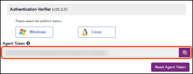 Using Agent Token for installing Authentication Verifier Agent in Invicti Enterprise. 