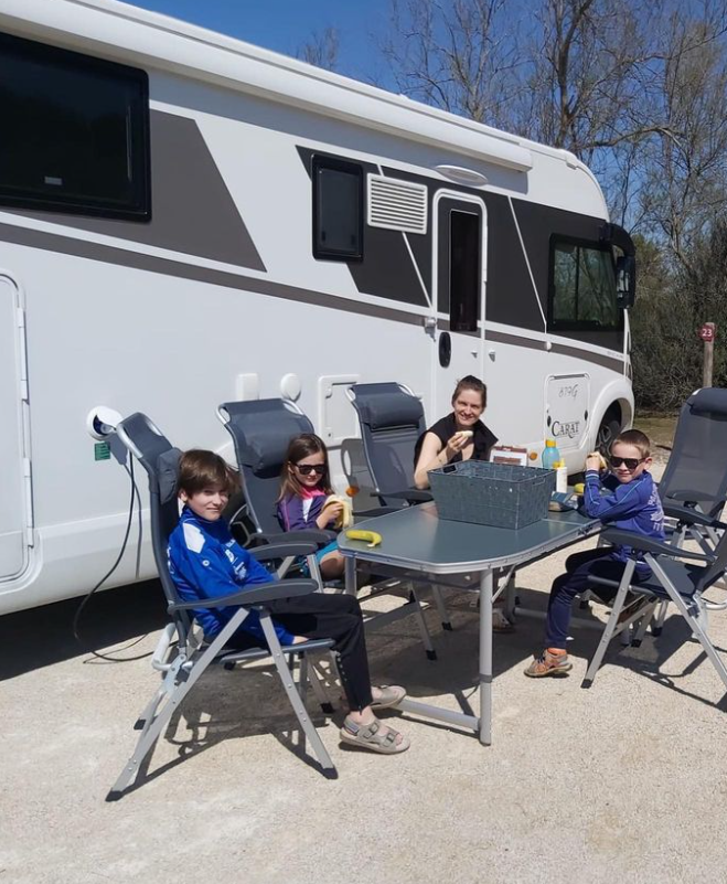 kamperen met Bea en Dirk en de kinderen