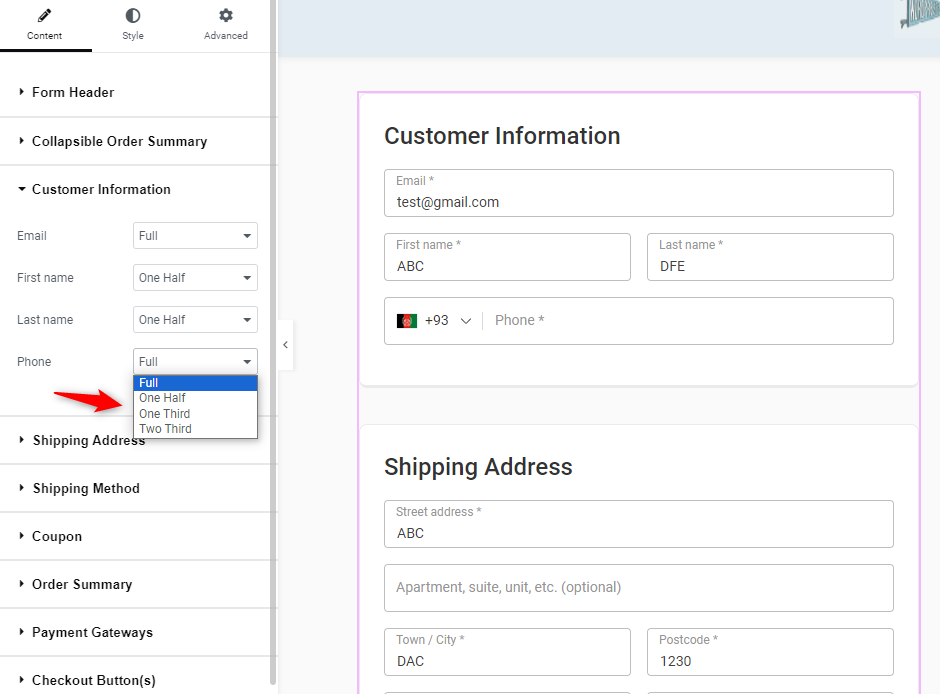 WooCommerce Phone Field