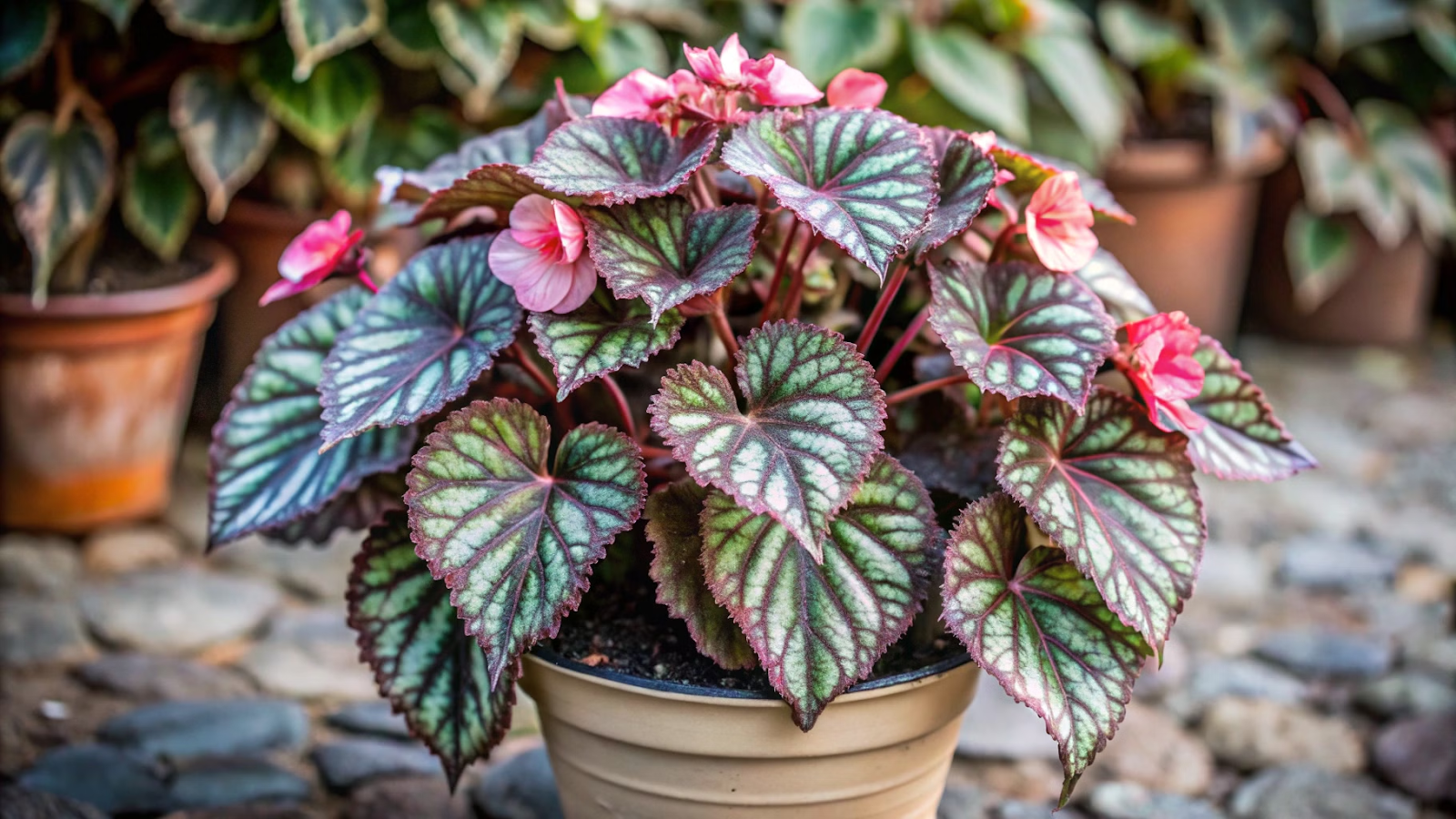 floríferas mais fáceis de cuidar Begônia (Begonia spp.)