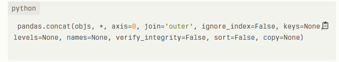 Syntax and Parameters of the Concat Function