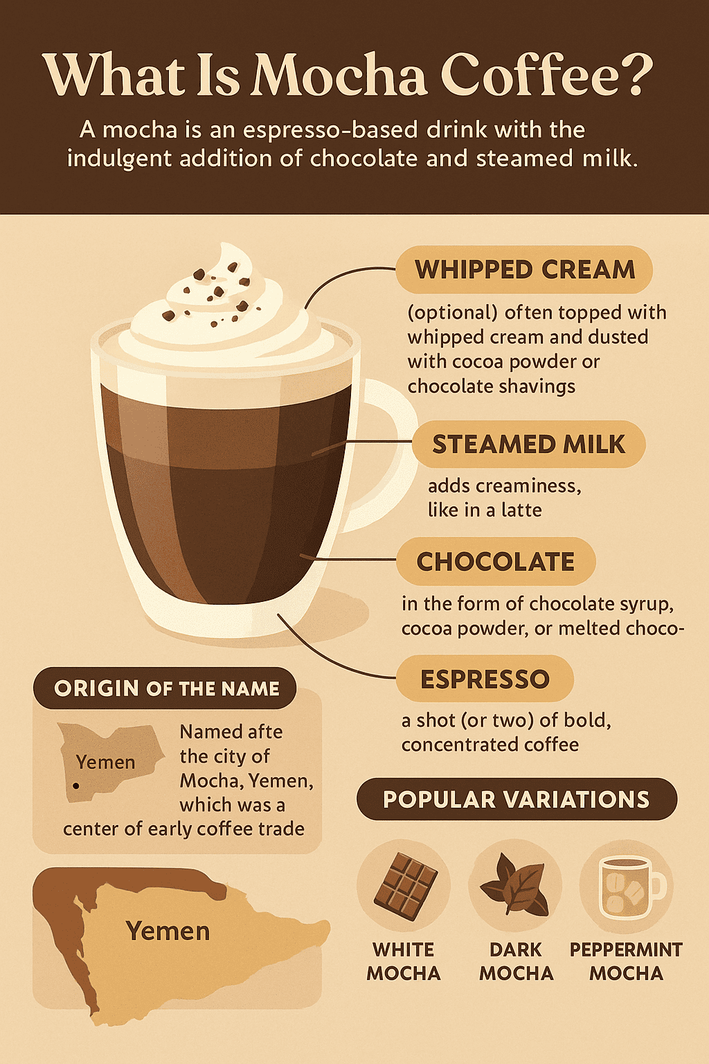 What is Mocha Coffee? The Delicious Truth Revealed (Infographics)