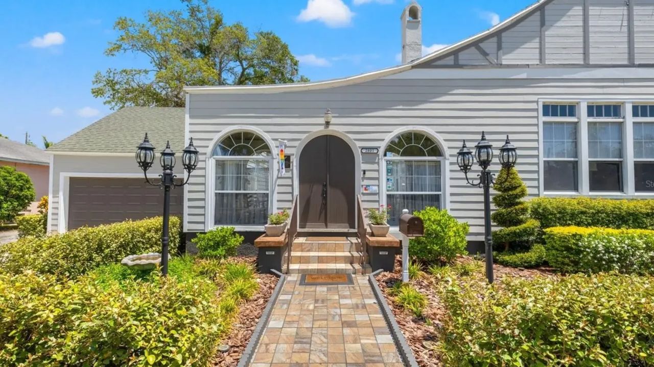 Historic 1936 Tudor Revival in Saint Petersburg with Pool, Lush Gardens, and Bed & Breakfast License (Floor Plan Inside)