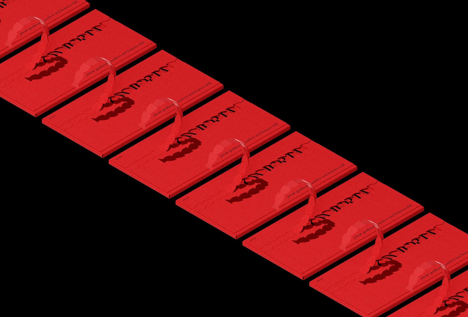 Image from the Omertá: Where Silence Meets Sophistication in Branding article on Abduzeedo