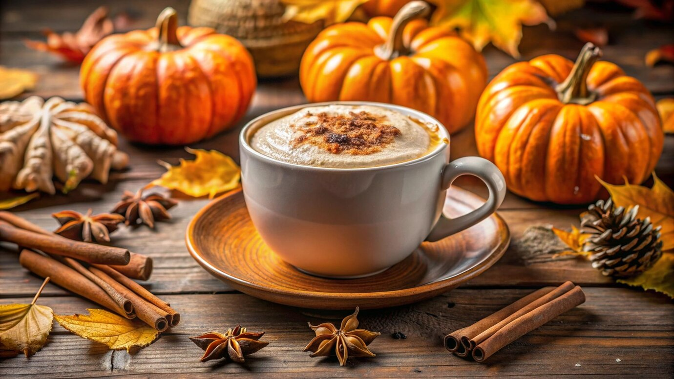 spiced pumpkin macchiato