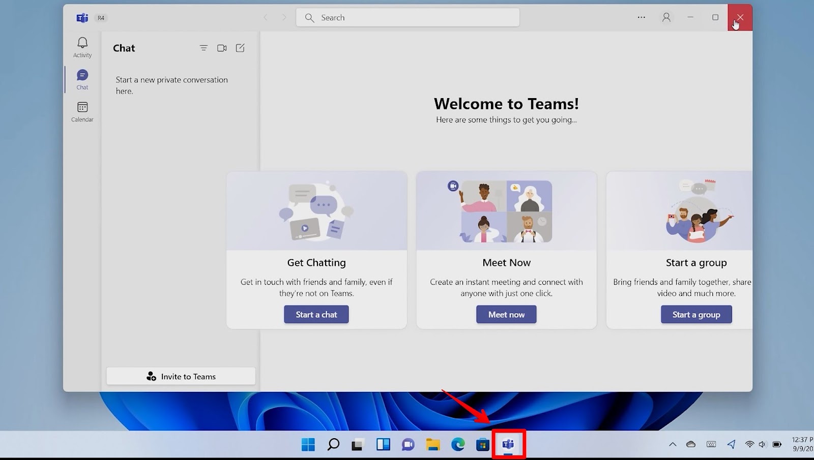 Microsoft teams integeration in Windows 11