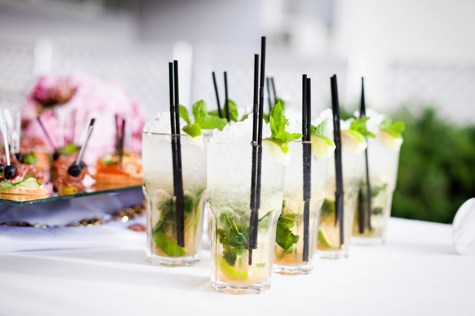 mojito straw glass