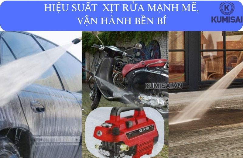 Máy rửa xe Seikyo với nhiều ưu điểm nổi bật