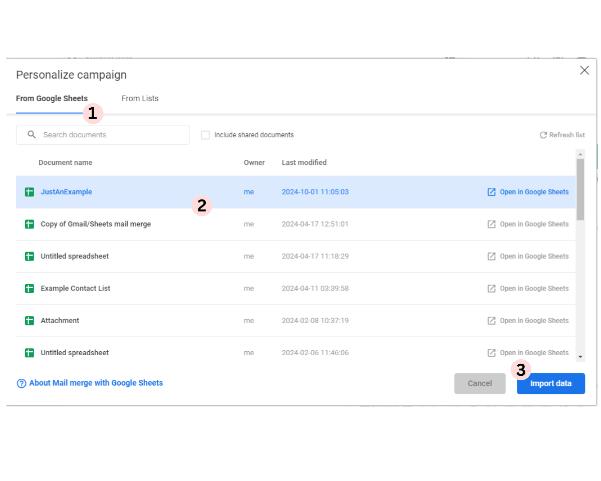How to Mail merge with CC or BCC using Mailsuite: Import your data 