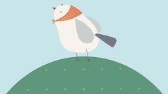 Little Bird Green Hill Mobile Phone Wallpaper