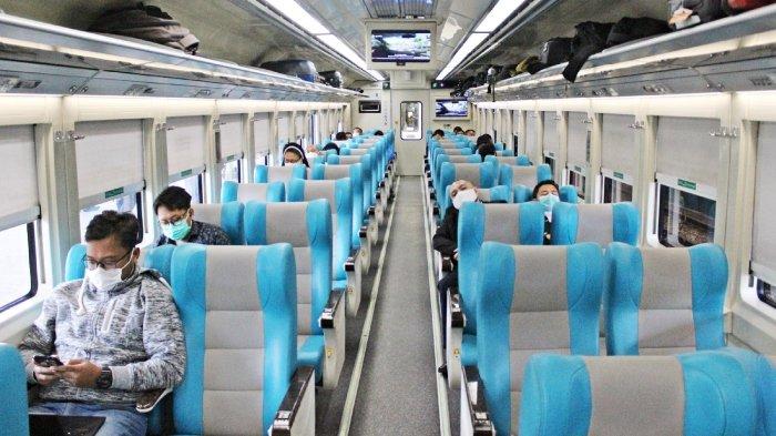 Kursi Penumpang KA Pangrango Kelas Eksekutif A