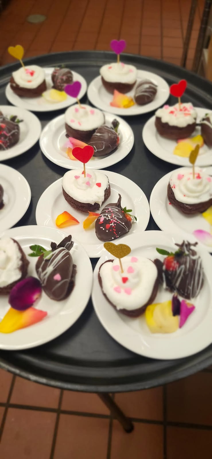 Valentine's Day cake and treats