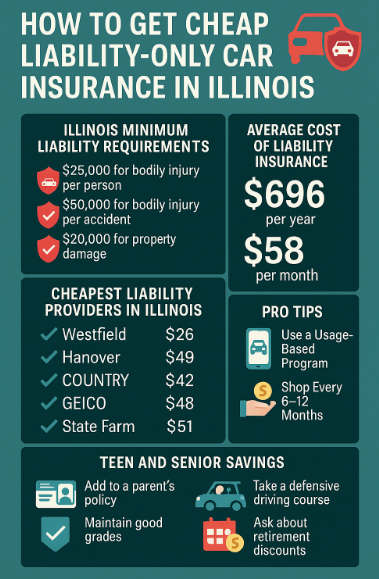 How to get Cheap Liability Only Car Insurance in Illinois