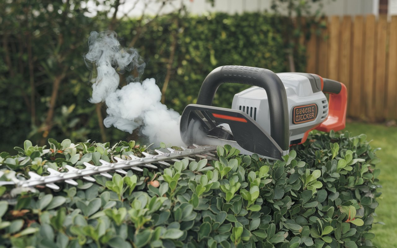 Black Decker LHT 2436 Hedge Trimmer Smokes