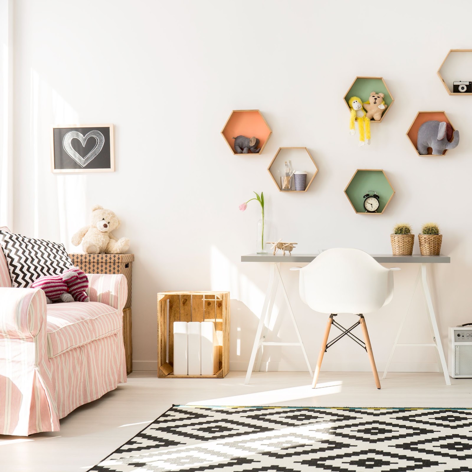 quarto de menina nichos