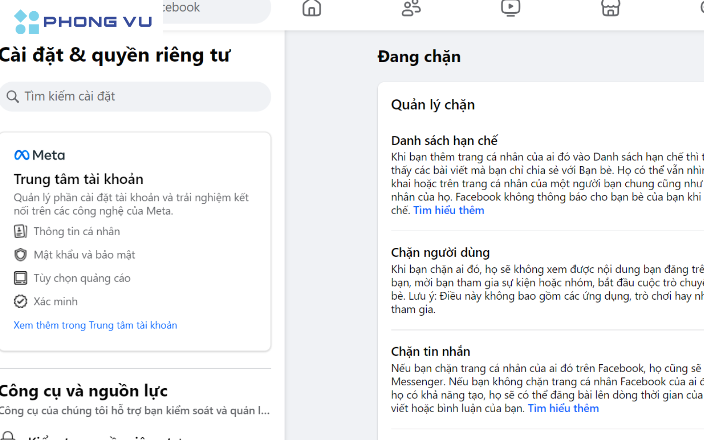 Cách bỏ hạn chế tin nhắn trên Messenger cực đơn giản