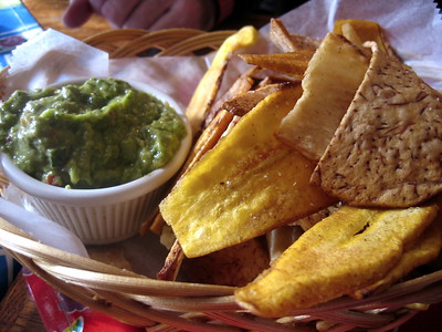  crispy plantain and yuca. 
