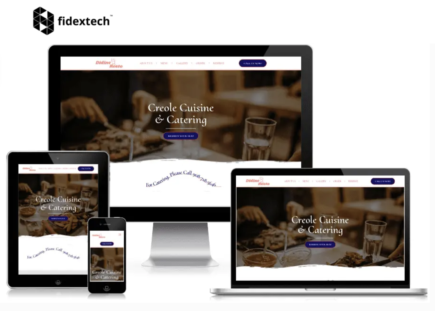 Fidextech website design example