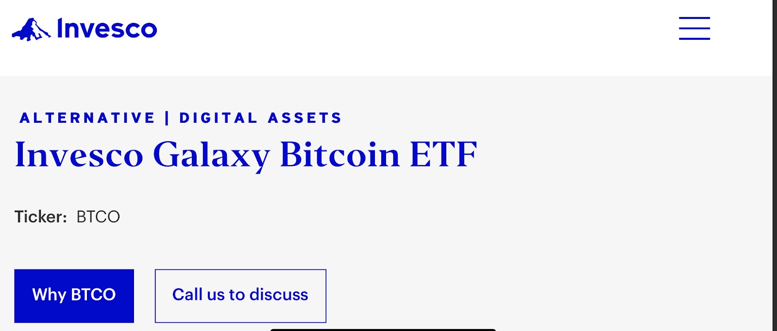 BTCO image representation