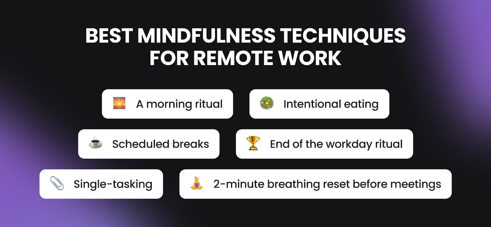 mindfulness remote workers