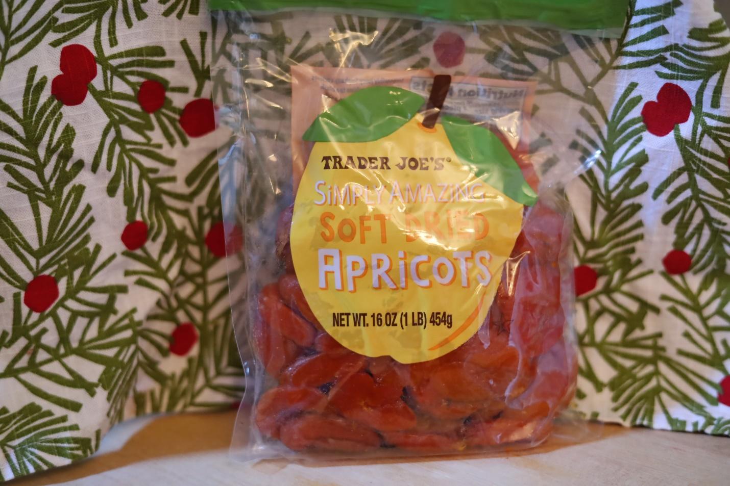 bag of Trader Joe's dried apricots