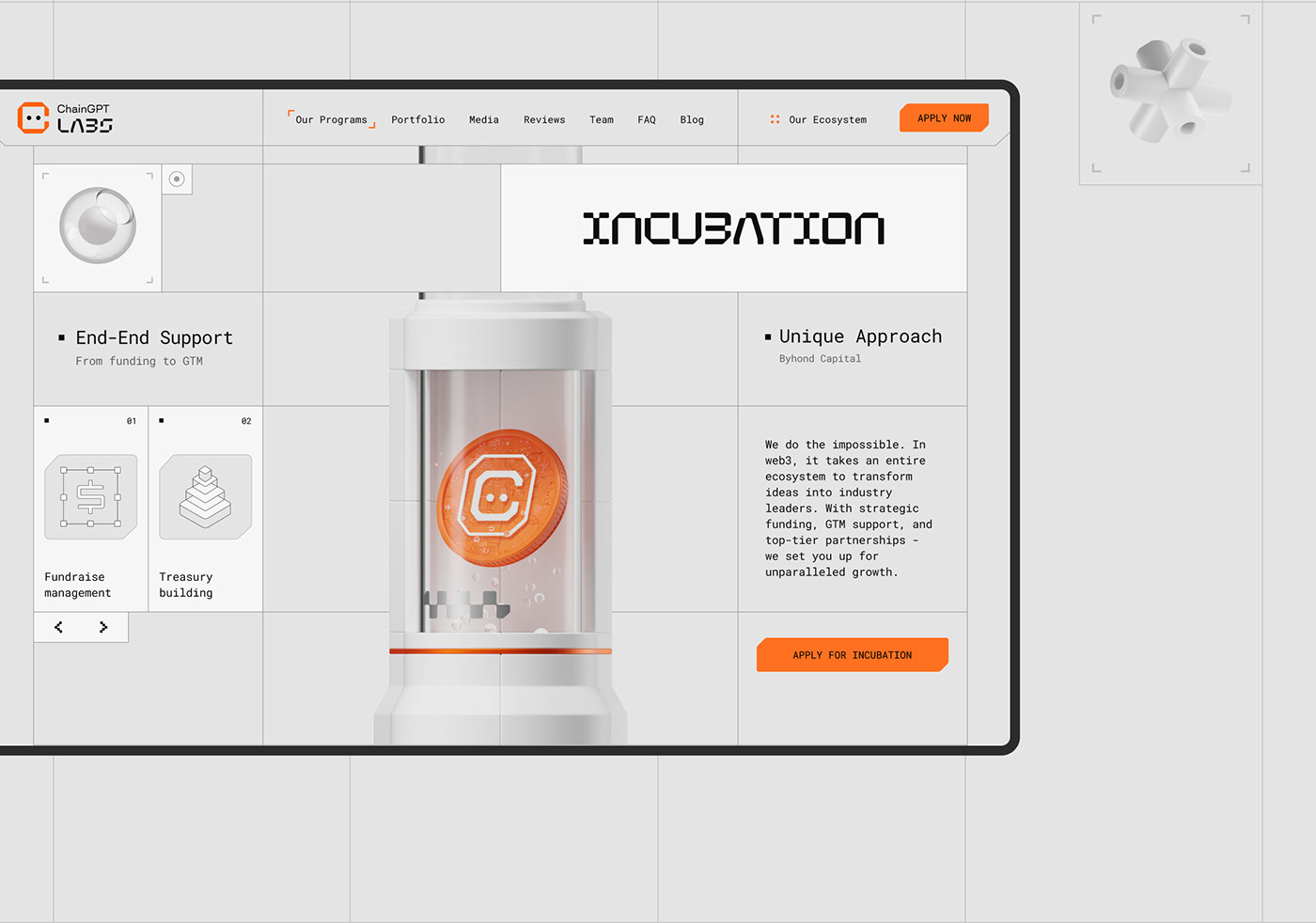 Image from the Explore ChainGPT Labs’ Web3 Brand Identity & Web Design article on Abduzeedo